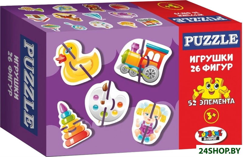 Пазл Topgame Игрушки 01612 (52 эл) Пазл Topgame Игрушки 01612 (52 эл)