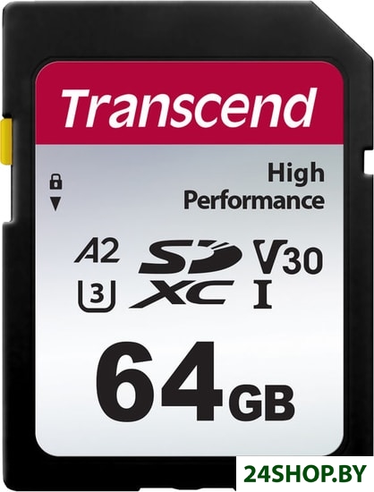 Карта памяти Transcend SDXC 330S TS64GSDC330S 64GB Карта памяти Transcend SDXC 330S TS64GSDC330S 64GB