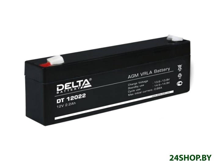 Аккумулятор для ИБП Delta DT 12022 (12В/2.2 А·ч) Аккумулятор для ИБП Delta DT 12022 (12В/2.2 А·ч)