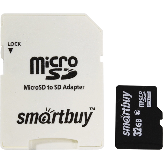 Карта памяти Smart Buy microSDXHC SB32GBSDCL10-01_С 32GB (с адаптером) Карта памяти Smart Buy microSDXHC SB32GBSDCL10-01_С 32GB (с адаптером)