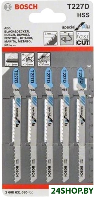 Набор пильных полотен Bosch 2608631030 (5 предметов) Набор пильных полотен Bosch 2608631030 (5 предметов)
