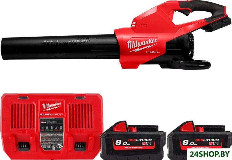 Ручная воздуходувка Milwaukee M18 FUEL M18F2BL-802 4933479988 (с 2-мя АКБ) Ручная воздуходувка Milwaukee M18 FUEL M18F2BL-802 4933479988 (с 2-мя АКБ)
