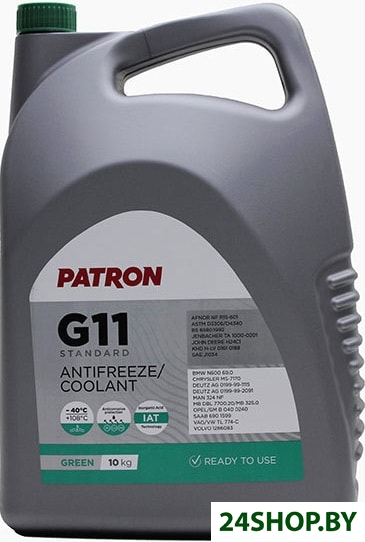 Антифриз Patron G11 Standard Green 10кг Антифриз Patron G11 Standard Green 10кг