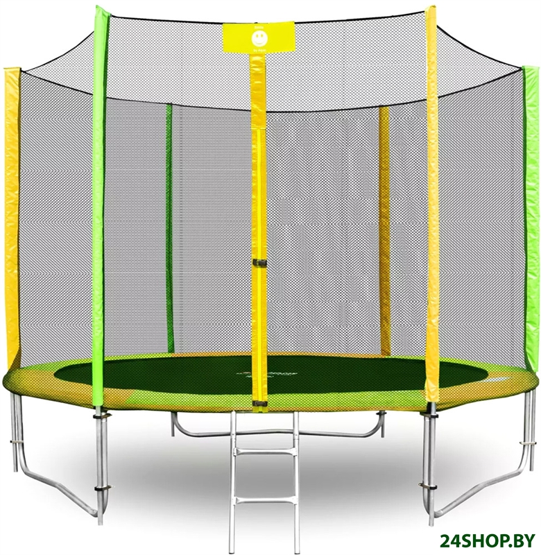 Батут Alpin ATGY-252 2.52 м с защитной сеткой и лестницей Батут Alpin ATGY-252 2.52 м с защитной сеткой и лестницей