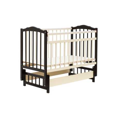 Детская кроватка Bambini М.01.10.11 (темный орех/слоновая кость) Детская кроватка Bambini М.01.10.11 (темный орех/слоновая кость)