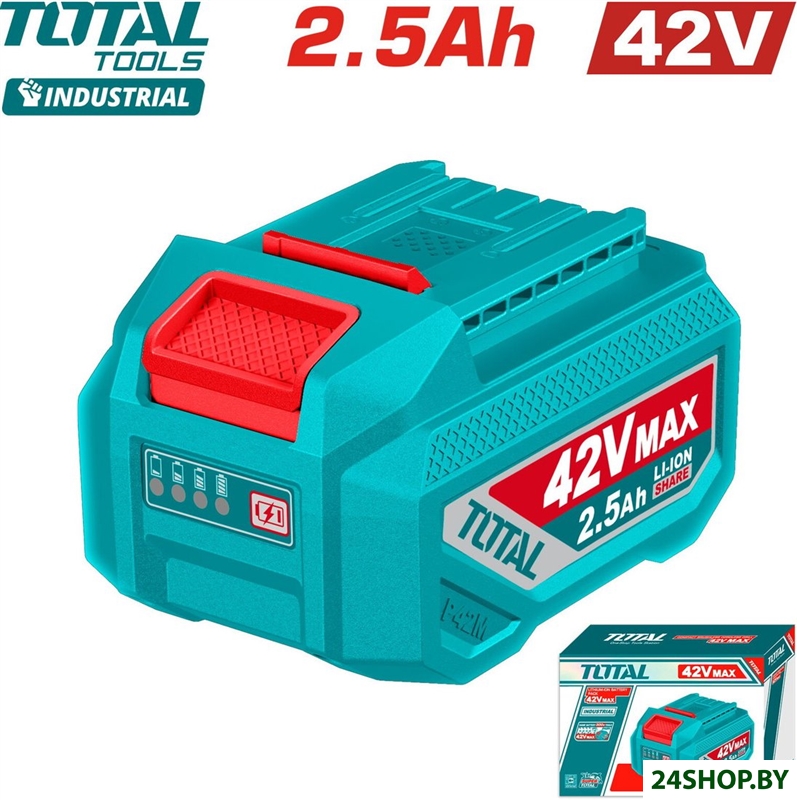 Аккумулятор Total TFBLI42251 (42В/2.5 Ah) Аккумулятор Total TFBLI42251 (42В/2.5 Ah)
