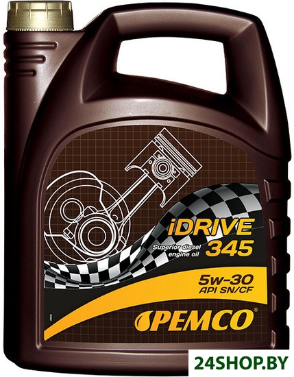 Моторное масло Pemco iDRIVE 345 5W-30 API SN/CF 5л Моторное масло Pemco iDRIVE 345 5W-30 API SN/CF 5л