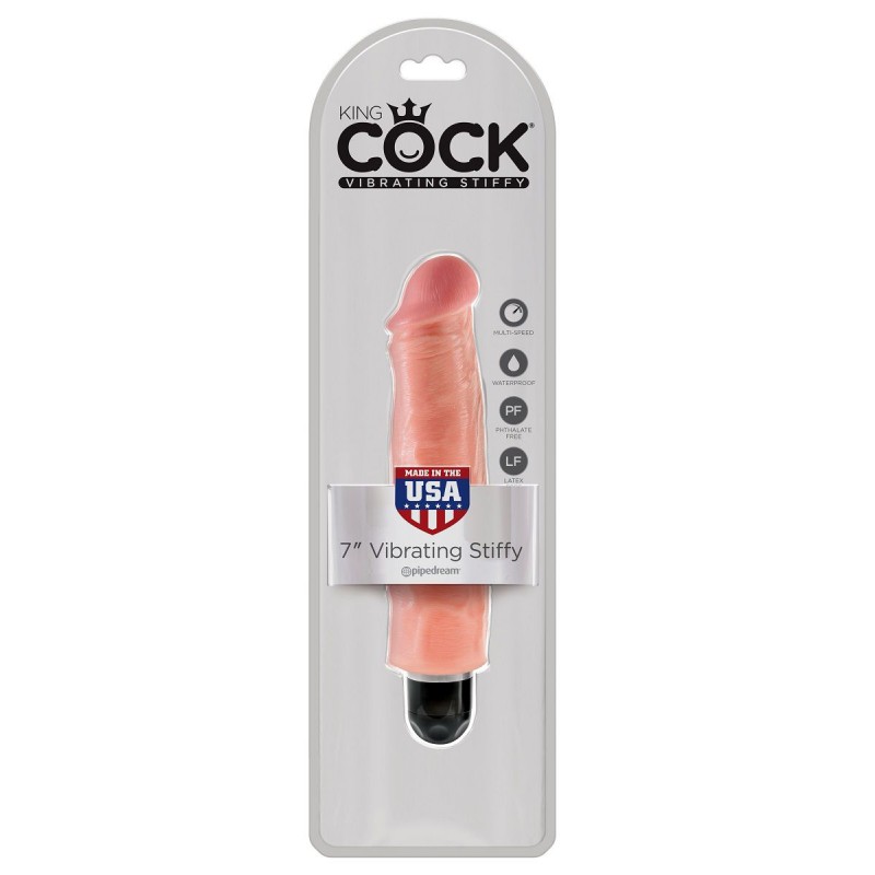 Телесный вибратор-реалистик 7 Vibrating Stiffy Телесный вибратор-реалистик 7 Vibrating Stiffy