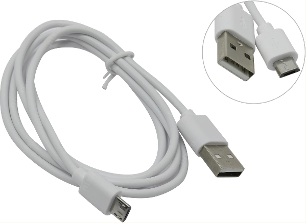 Кабель Defender USB 2.0 micro-B 1м White (87477) Кабель Defender USB 2.0 micro-B 1м White (87477)
