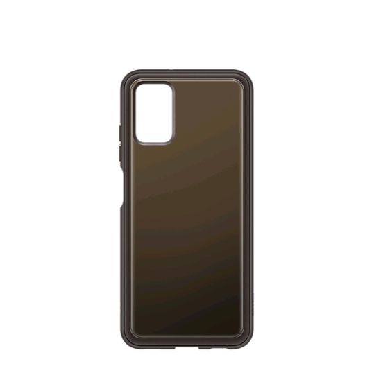 Чехол SAMSUNG Soft Clear Cover для A03s (чёрный) (EF-QA037TBEGRU) Чехол SAMSUNG Soft Clear Cover для A03s (чёрный) (EF-QA037TBEGRU)