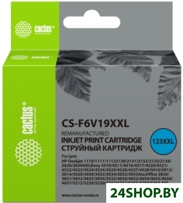 Картридж CACTUS CS-F6V19XXL (аналог HP 123XL F6V19AE) Картридж CACTUS CS-F6V19XXL (аналог HP 123XL F6V19AE)