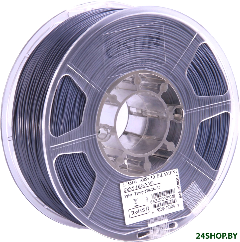 eSUN ABS+ 1.75 мм 1000 г (серый) eSUN ABS+ 1.75 мм 1000 г (серый)