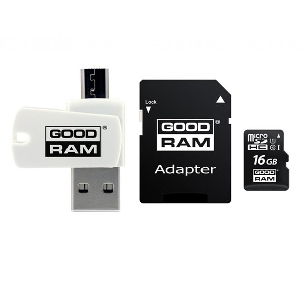 Карта памяти GOODRAM ALL in ONE microSDHC M1A4-0160R12 16GB Карта памяти GOODRAM ALL in ONE microSDHC M1A4-0160R12 16GB