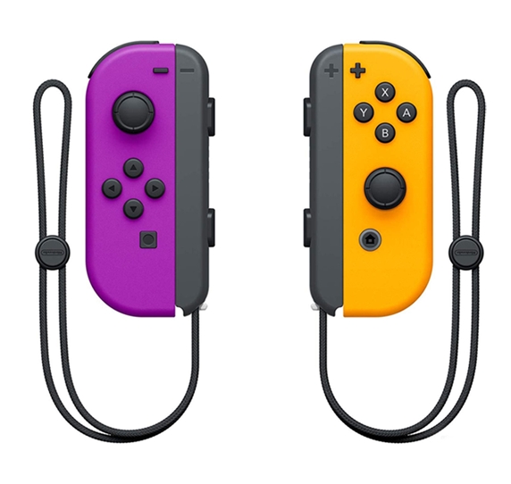 Геймпад Nintendo Joy-Con (неоновый фиолетовый/неоновый оранжевый) Геймпад Nintendo Joy-Con (неоновый фиолетовый/неоновый оранжевый)