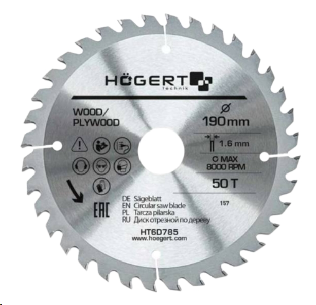 Пильный диск Hoegert Technik HT6D785 Пильный диск Hoegert Technik HT6D785