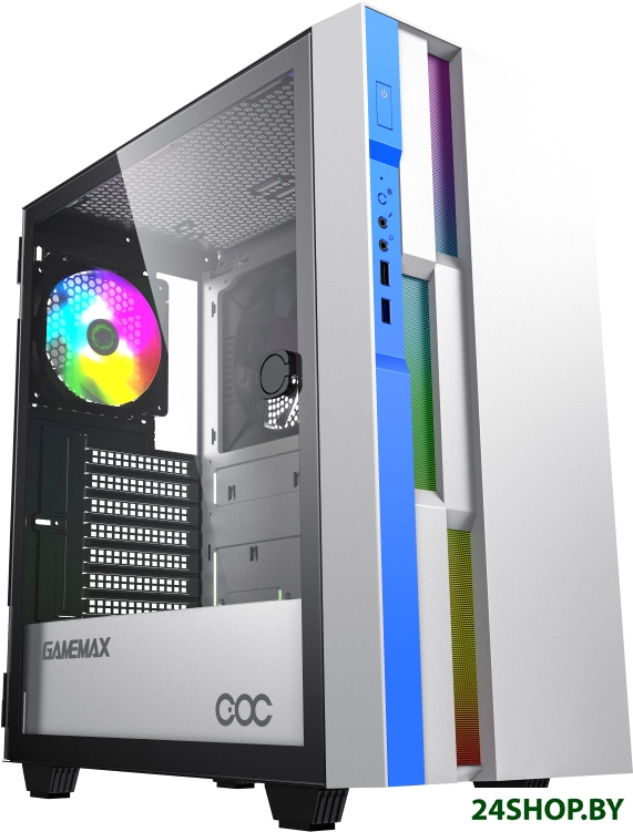 Корпус GameMax Brufen C3 WB (белый/голубой) Корпус GameMax Brufen C3 WB (белый/голубой)