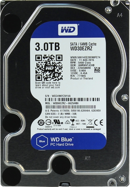 Жесткий диск Western Digital 3TB (WD30EZRZ) Blue Жесткий диск Western Digital 3TB (WD30EZRZ) Blue