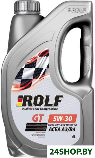Моторное масло ROLF GT SAE 5W-30 A3/B4 4л Моторное масло ROLF GT SAE 5W-30 A3/B4 4л