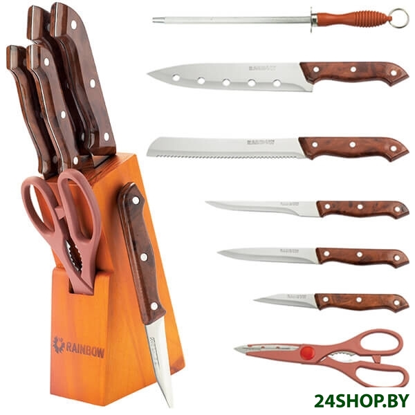 Набор ножей Maestro Rainbow MR-1404 Набор ножей Maestro Rainbow MR-1404