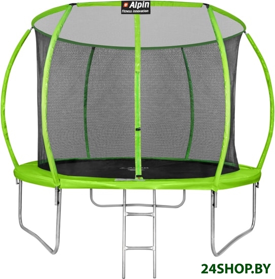 Батут Alpin Sky 10ft - 312 см с защитной сеткой и лестницей Батут Alpin Sky 10ft - 312 см с защитной сеткой и лестницей
