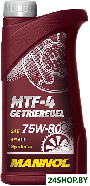 Трансмиссионное масло Mannol MTF-4 Getriebeoel 75W-80 API GL-4 1л Трансмиссионное масло Mannol MTF-4 Getriebeoel 75W-80 API GL-4 1л