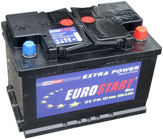 Автомобильный аккумулятор Eurostart Blue 6CT-77 (77 А·ч) Автомобильный аккумулятор Eurostart Blue 6CT-77 (77 А·ч)