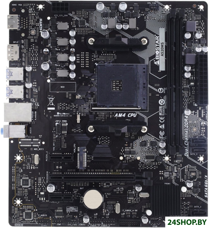 Материнская плата BIOSTAR A520MS Ver. 6.0 Материнская плата BIOSTAR A520MS Ver. 6.0