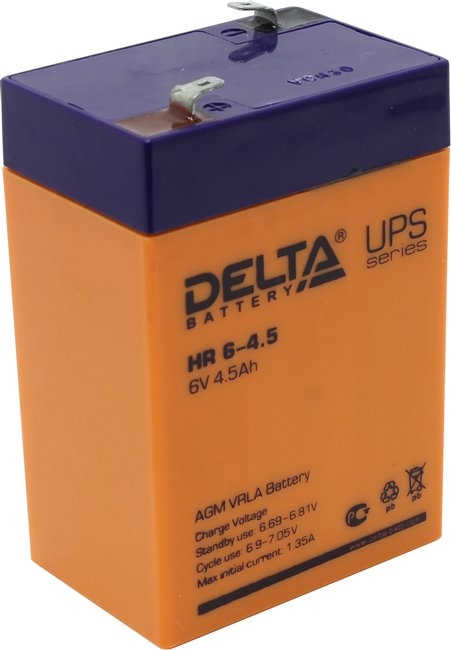 Аккумулятор для ИБП Delta HR 6-4.5 Аккумулятор для ИБП Delta HR 6-4.5