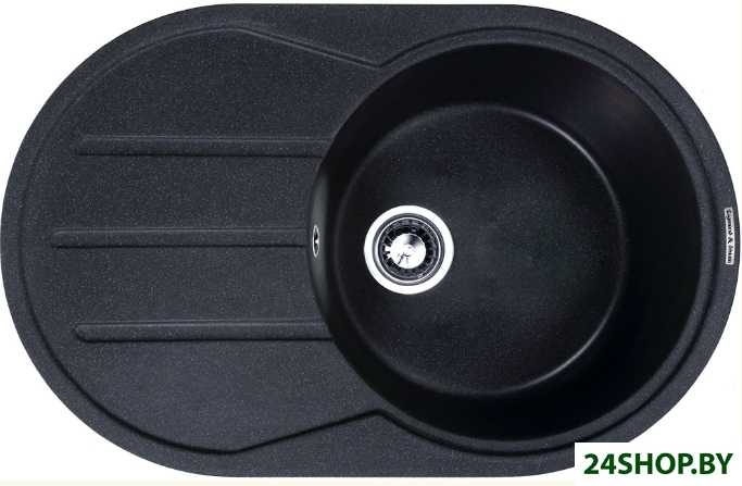 Кухонная мойка Zigmund and Shtain KREIS OV 770 B (черный базальт) Кухонная мойка Zigmund and Shtain KREIS OV 770 B (черный базальт)