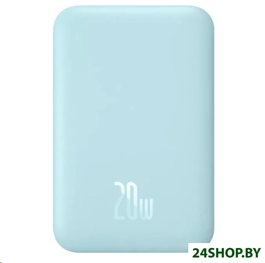 Внешний аккумулятор Baseus Magnetic Wireless PPCX020003 6000mAh (голубой) Внешний аккумулятор Baseus Magnetic Wireless PPCX020003 6000mAh (голубой)