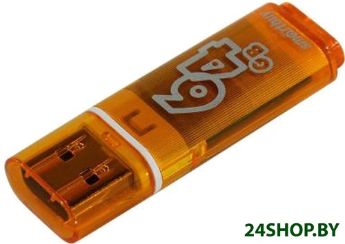 USB Flash SmartBuy Glossy 64GB (оранжевый) USB Flash SmartBuy Glossy 64GB (оранжевый)