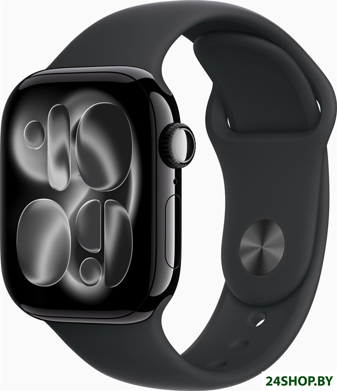 Умные часы Apple Watch Series 11 42 мм (алюминиевый корпус, черный/черный, спортивный силиконовый ре Умные часы Apple Watch Series 11 42 мм (алюминиевый корпус, черный/черный, спортивный силиконовый ре