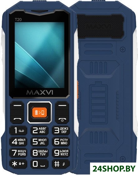 Кнопочный телефон Maxvi T20 (синий) Кнопочный телефон Maxvi T20 (синий)