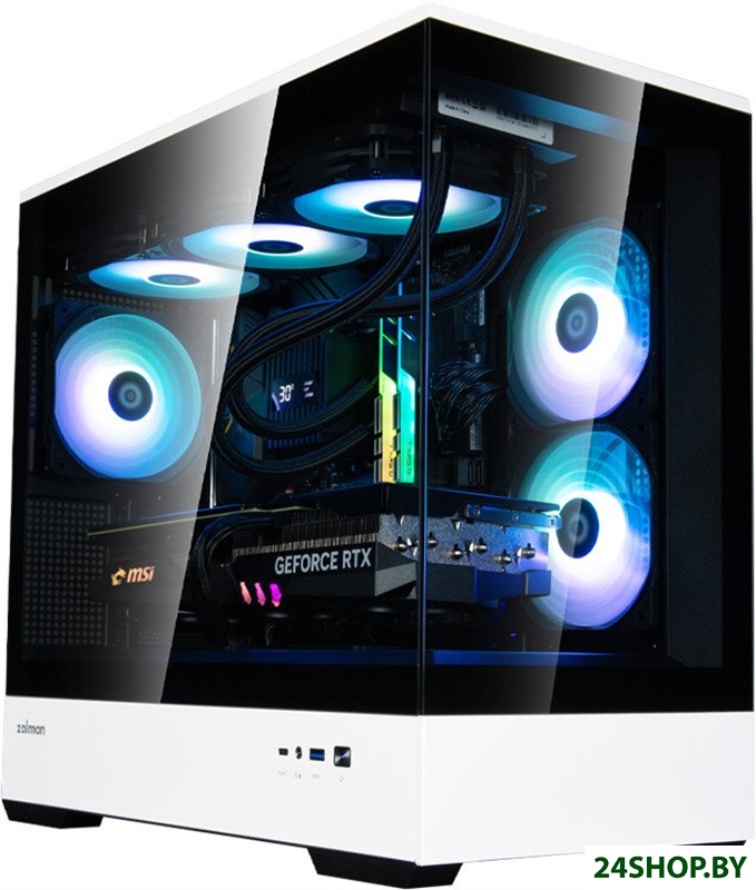 Корпус Zalman P30 (черный/белый) Корпус Zalman P30 (черный/белый)