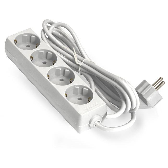 Удлинитель ExeGate ECE-4-5W, 4 розетки, 5 м (белый) (EX285818RUS) Удлинитель ExeGate ECE-4-5W, 4 розетки, 5 м (белый) (EX285818RUS)
