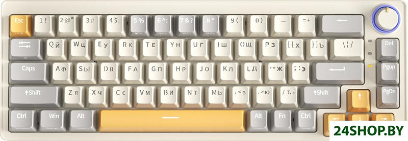 Клавиатура Cyberlynx ZA68 Beige Gray Yellow (TNT Yellow) Клавиатура Cyberlynx ZA68 Beige Gray Yellow (TNT Yellow)