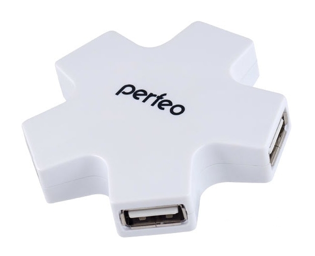 USB-хаб Perfeo PF-HYD-6098H (белый) USB-хаб Perfeo PF-HYD-6098H (белый)