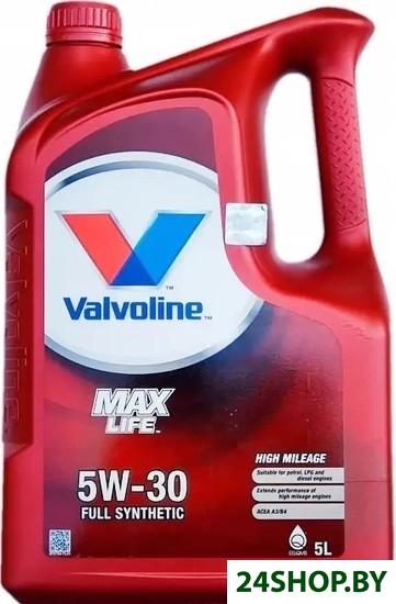 Моторное масло Valvoline Maxlife 5W-30 5л Моторное масло Valvoline Maxlife 5W-30 5л