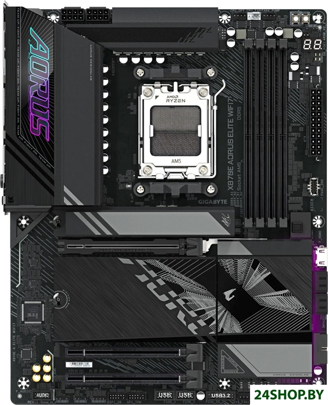 Материнская плата Gigabyte X870E Aorus Elite WiFi7 Материнская плата Gigabyte X870E Aorus Elite WiFi7
