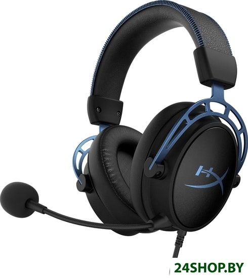 Наушники HyperX Cloud Alpha S (черный/синий) (HX-HSCAS-BL/WW) Наушники HyperX Cloud Alpha S (черный/синий) (HX-HSCAS-BL/WW)