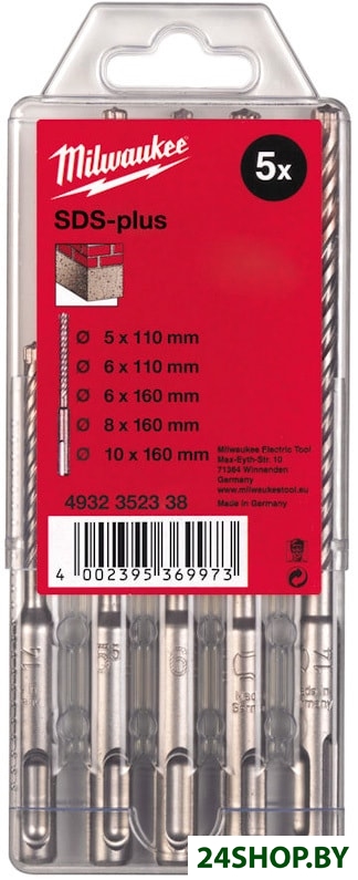 Набор буров Milwaukee 4932352338 (5 предметов) Набор буров Milwaukee 4932352338 (5 предметов)