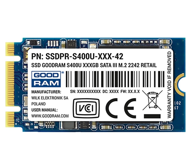 SSD GOODRAM S400U 240GB SSDPR-S400U-240-42 SSD GOODRAM S400U 240GB SSDPR-S400U-240-42