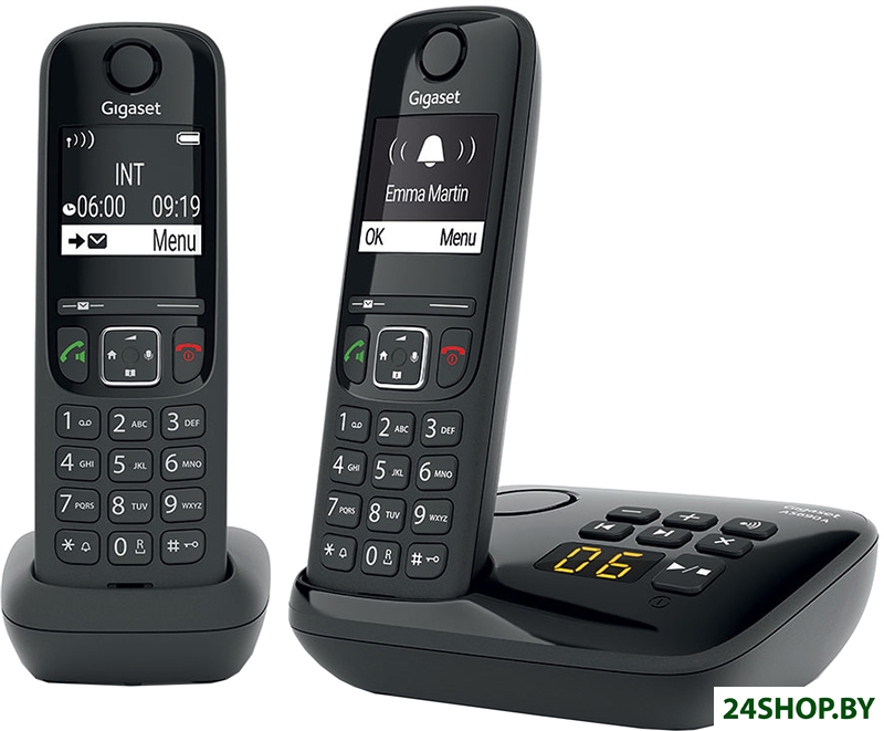 Радиотелефон Gigaset AS690A DUO RUS (черный) Радиотелефон Gigaset AS690A DUO RUS (черный)