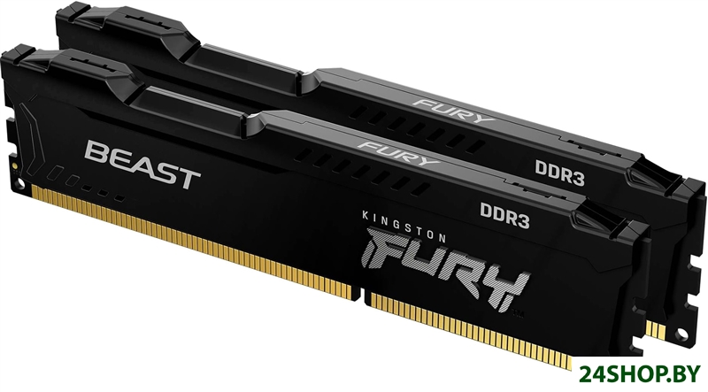 Оперативная память Kingston FURY Beast 2x4GB DDR3 PC3-12800 KF316C10BBK2/8 Оперативная память Kingston FURY Beast 2x4GB DDR3 PC3-12800 KF316C10BBK2/8