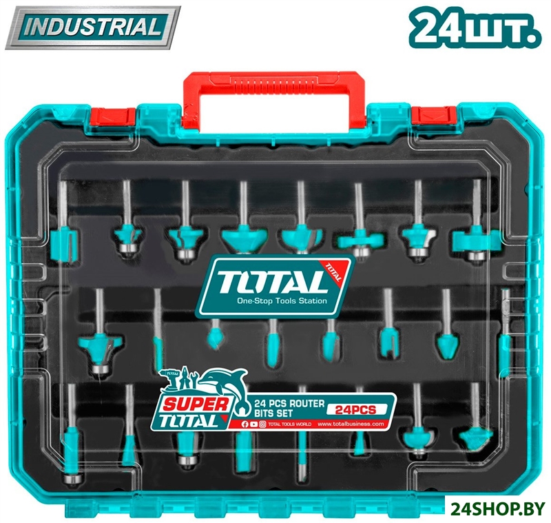 Набор фрез Total TACSR12408 (24 предмета) Набор фрез Total TACSR12408 (24 предмета)