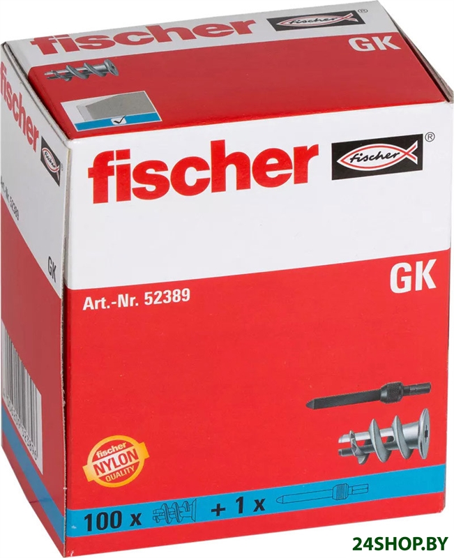 Дюбель для гипсокартона Fischer GK 52389 (100 шт) Дюбель для гипсокартона Fischer GK 52389 (100 шт)
