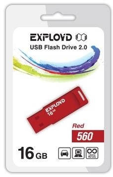 USB флэш-накопитель EXPLOYD 560 16GB (красный) (EX-16GB-560-Red) USB флэш-накопитель EXPLOYD 560 16GB (красный) (EX-16GB-560-Red)