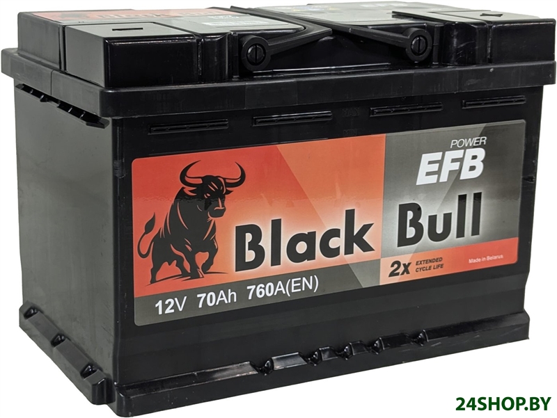 Автомобильный аккумулятор Black Bull EFB R+ (70 А·ч) Автомобильный аккумулятор Black Bull EFB R+ (70 А·ч)