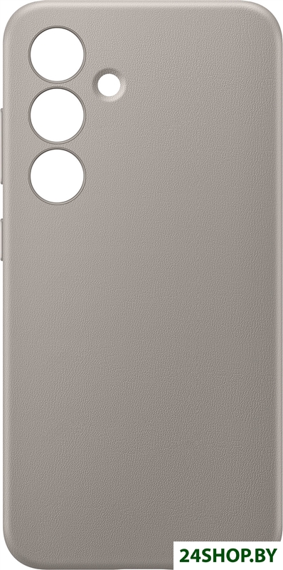 Чехол для телефона Samsung Vegan Leather Case S24 (серо-коричневый) Чехол для телефона Samsung Vegan Leather Case S24 (серо-коричневый)