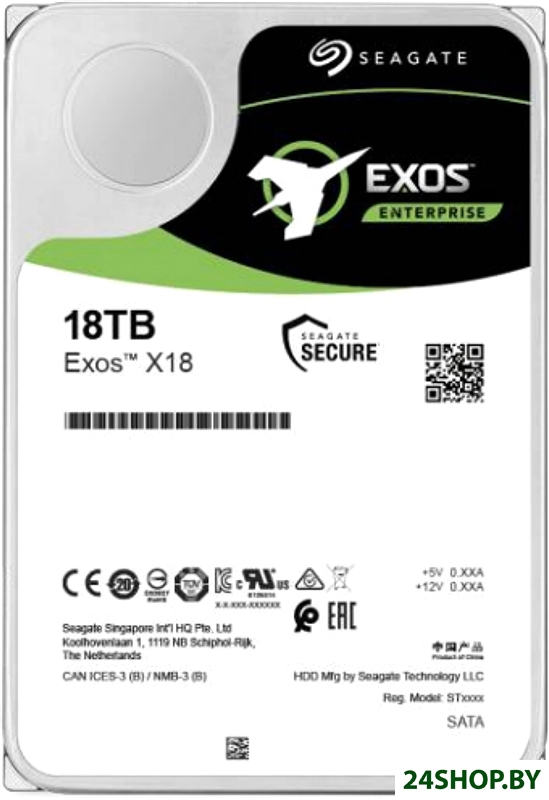 Жесткий диск Seagate Exos X18 16TB ST16000NM004J Жесткий диск Seagate Exos X18 16TB ST16000NM004J